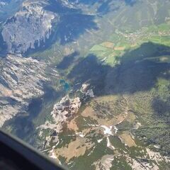 Flugwegposition um 14:07:32: Aufgenommen in der Nähe von Hafning bei Trofaiach, Österreich in 2878 Meter